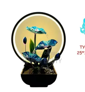  *Tabletop Water Fountain With Led Ring Light
