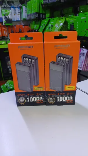 Amaya 10,000mah Backup Battery With 4 Integrated Charging Cables