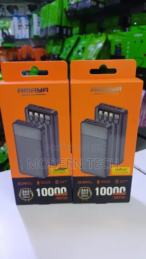 Amaya 10,000mah Backup Battery With 4 Integrated Charging Cables