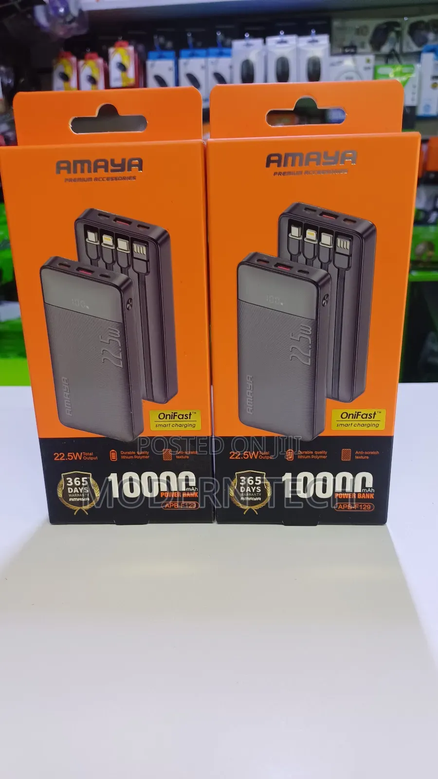 Amaya Apb-F129 Slim Fast Charging Power Bank 10000mah 