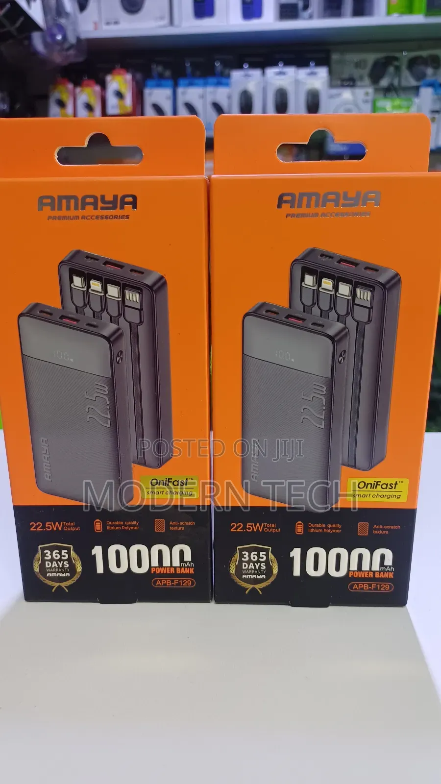 Amaya Apb-F129 Slim Fast Charging Power Bank 10000mah 