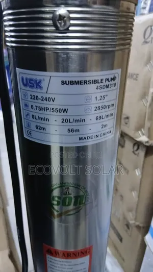 Usk 4sdm310 Submersible Water Pump 0.75hp