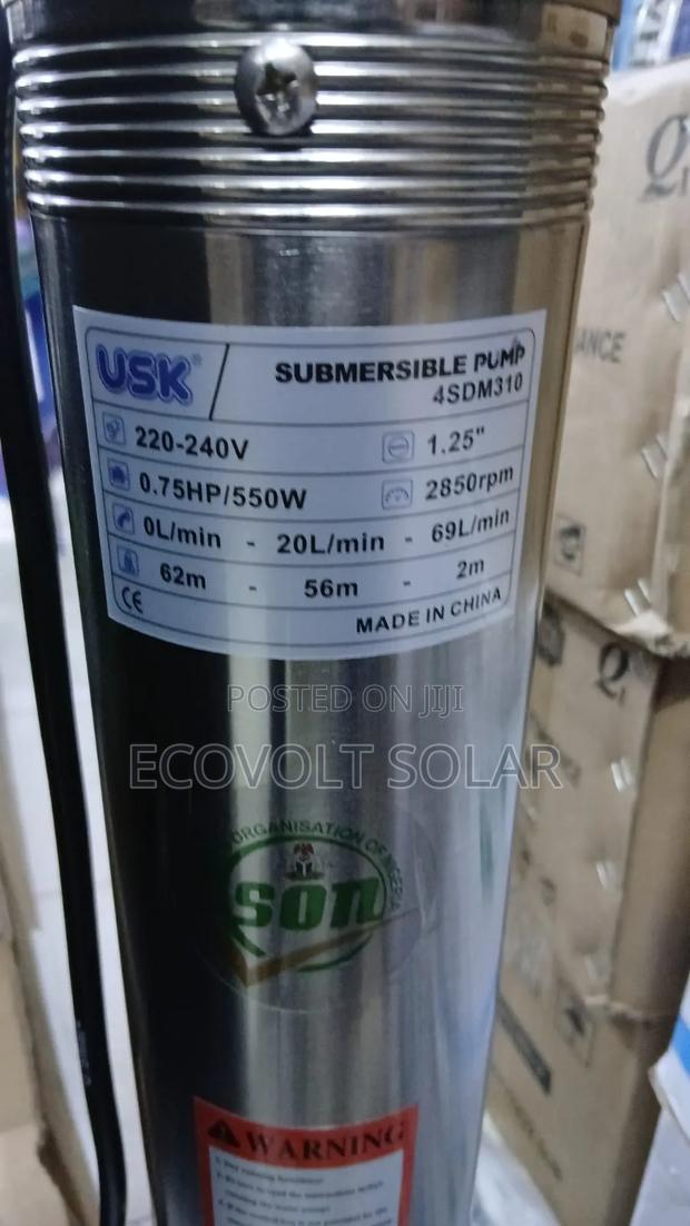 Usk 4sdm310 Submersible Water Pump 0.75hp - thumbnail 2