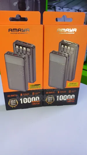 Amaya 10000mah Power Bank (Apb-F129) Led Display, Multi-Cable