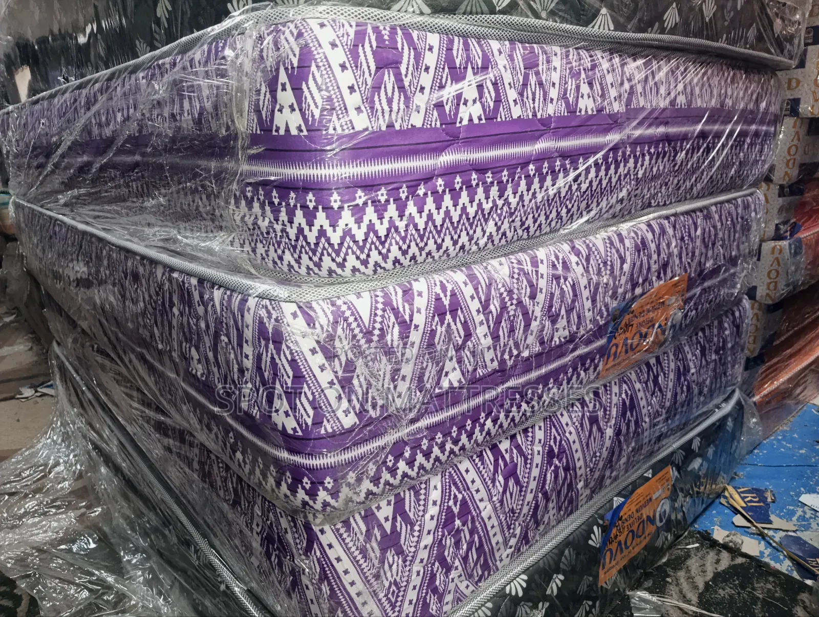 African Print! 4x6x10 Quilted Cover Mattresses + Free Home Delivery.