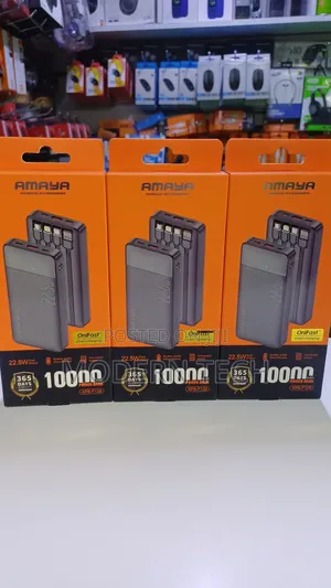 Amaya Apb-F129 Portable Charger 10,000mah – All-in-One Cable Design