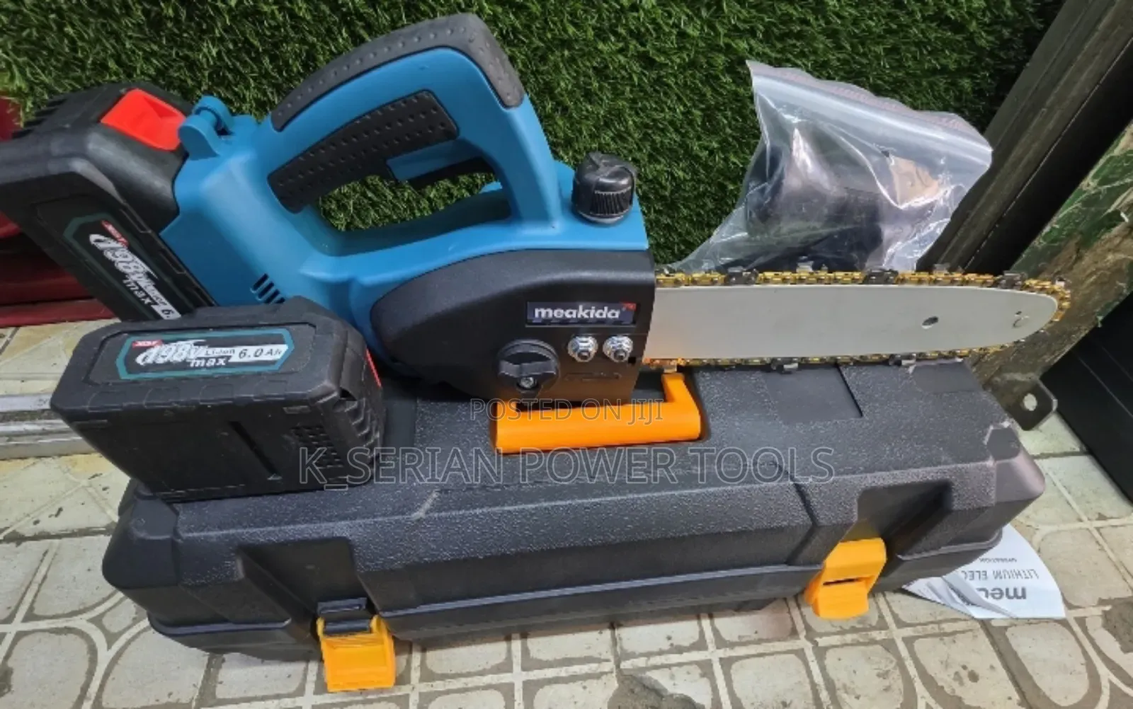 Heavy Duty Professional Rechargeable Meakida Chainsaw 198v