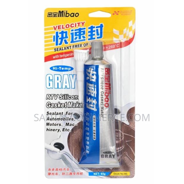 Mibao Hi-Temp Gray RTV Silicone Gasket Maker 60grams