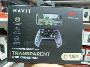 Havit G158bt Pro Transparent RGB Mobile Gamepad.