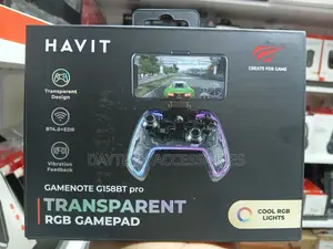 Havit G158bt Pro Transparent RGB Bluetooth Smartphones Gamepad.