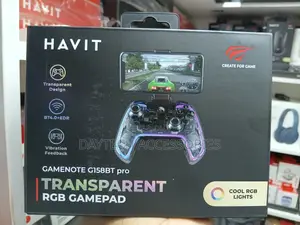 Havit G158bt Pro Transparent RGB Bluetooth Smartphones Gamepad.
