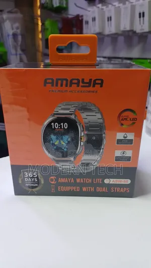 Amaya Asw‐50 Smartwatch – Bluetooth Call, Heart Rate Fitness Tracker