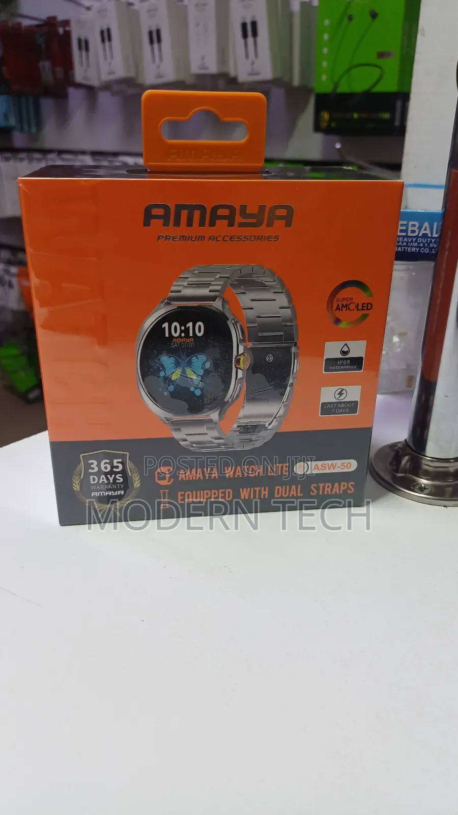 Amaya Asw‐50 Business Smartwatch With Fitness Call Functionality