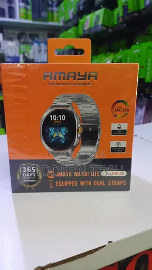 Amaya Asw‐50 Smartwatch – Stylish Design With Bluetooth Calling