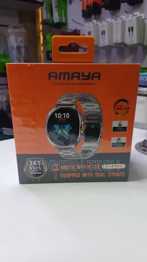 Amaya Asw‐50 Smartwatch – Stylish Design With Bluetooth Calling