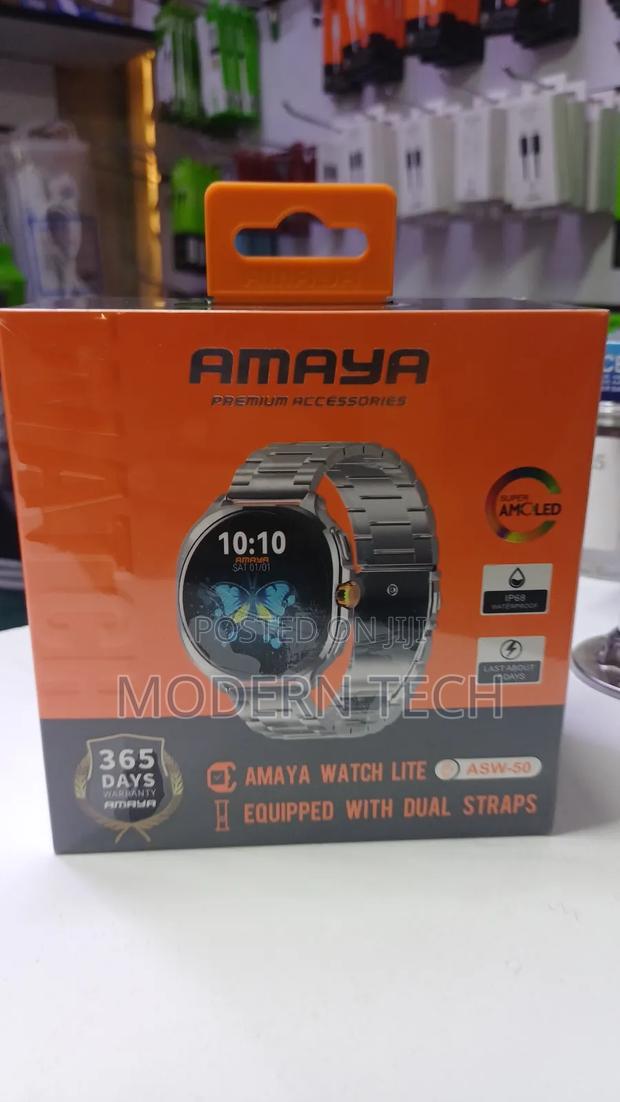 Amaya Asw‐50 Touchscreen Smart Watch – Health, Steps Alerts