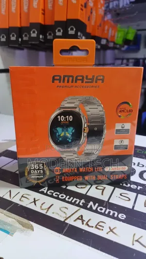 Amaya Asw‐50 Touchscreen Smart Watch – Health, Steps Alerts