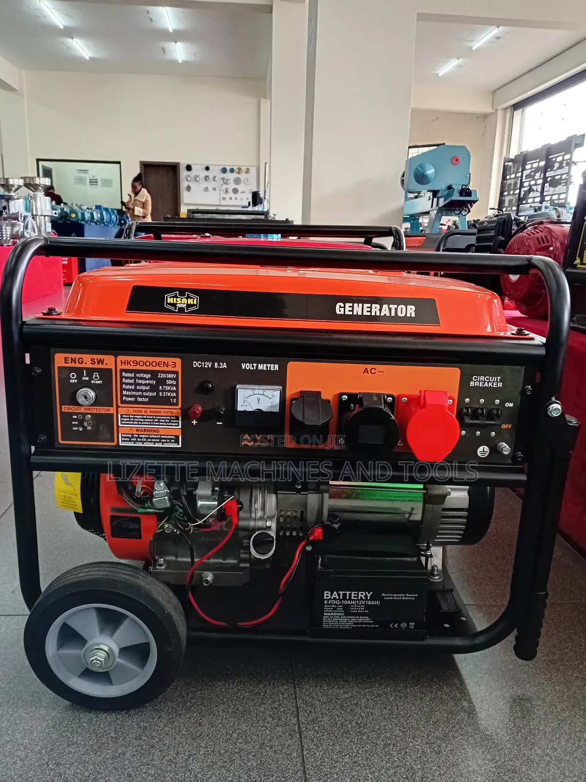 Hisaki 9.37kva Petrol Generator Dual Phase