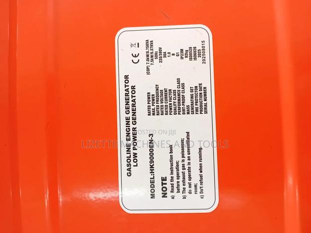 Hisaki 9.37kva Petrol Generator Dual Phase - thumbnail 4