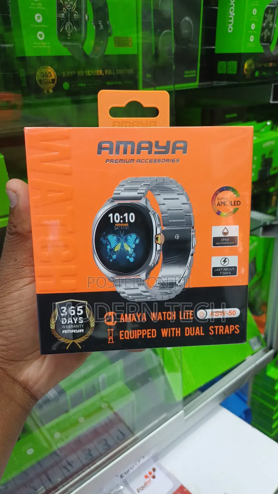 Amaya Asw‐50 Smart Watch – Health, Calls Style