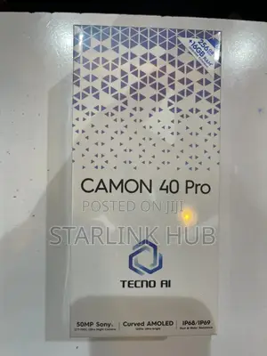 New Tecno Camon 40 Pro 4G 256 GB Black
