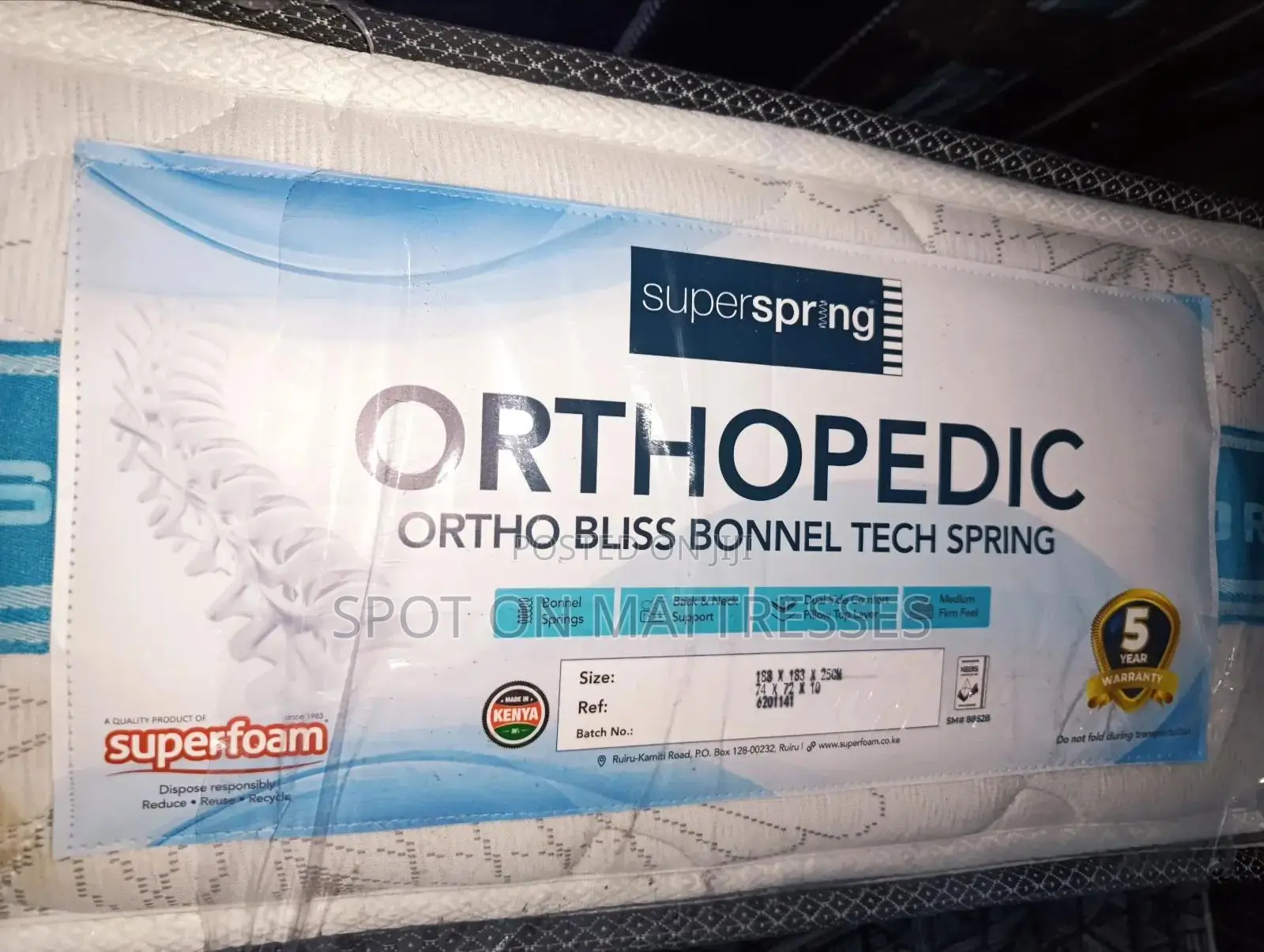 Game Changer! 5x6x10 and 6x6x10 Super Spring Orthopedic Bliss Mattress