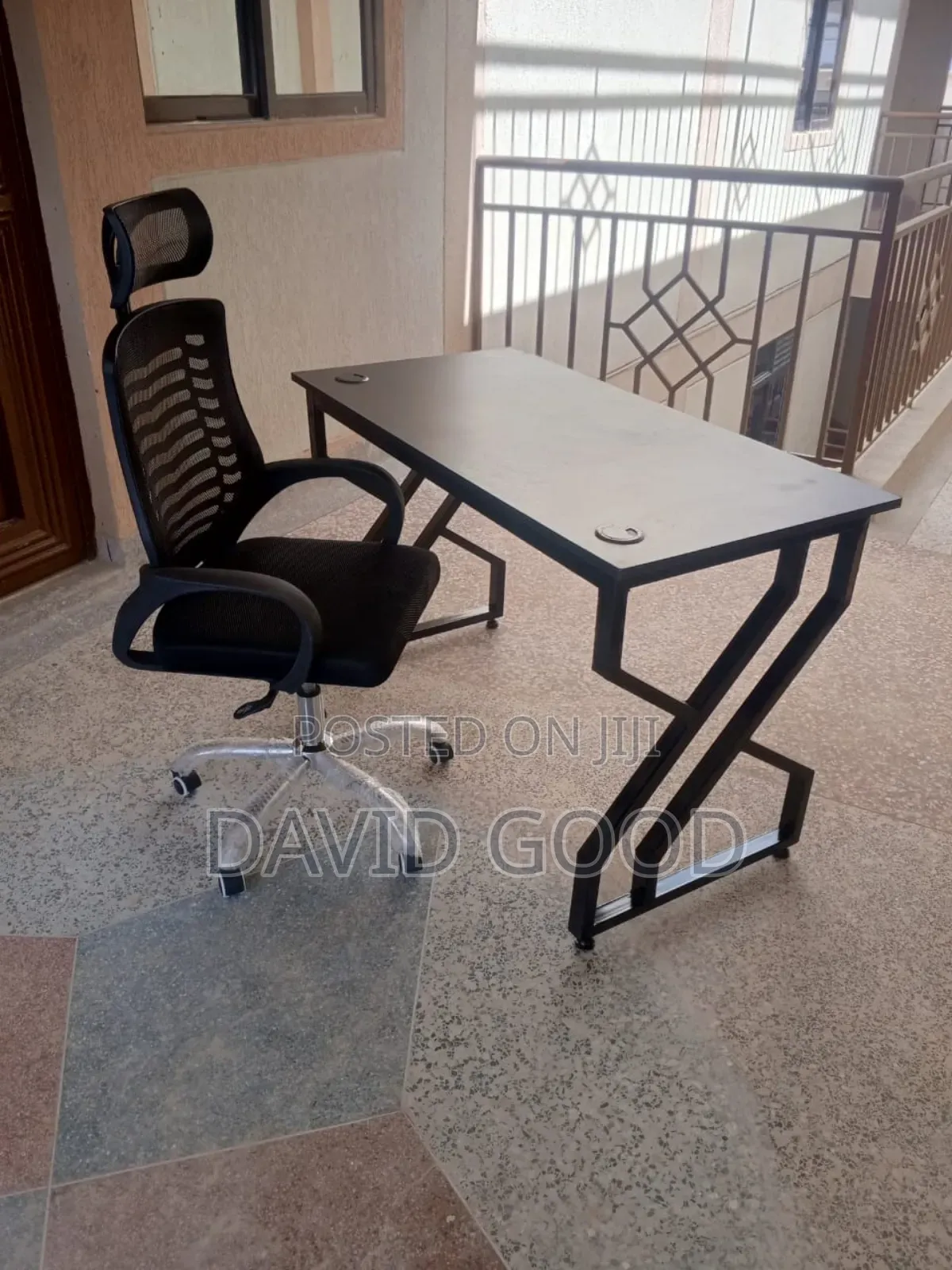 Double Frame Table and Chair