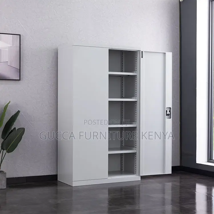 Full Steel 2-Door Document Display Cabinet