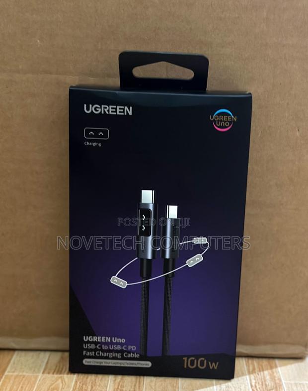 Ugreen Uno Robot Usb-C to Usb-C 100w Fast Charging 5a Cable 3m – L509