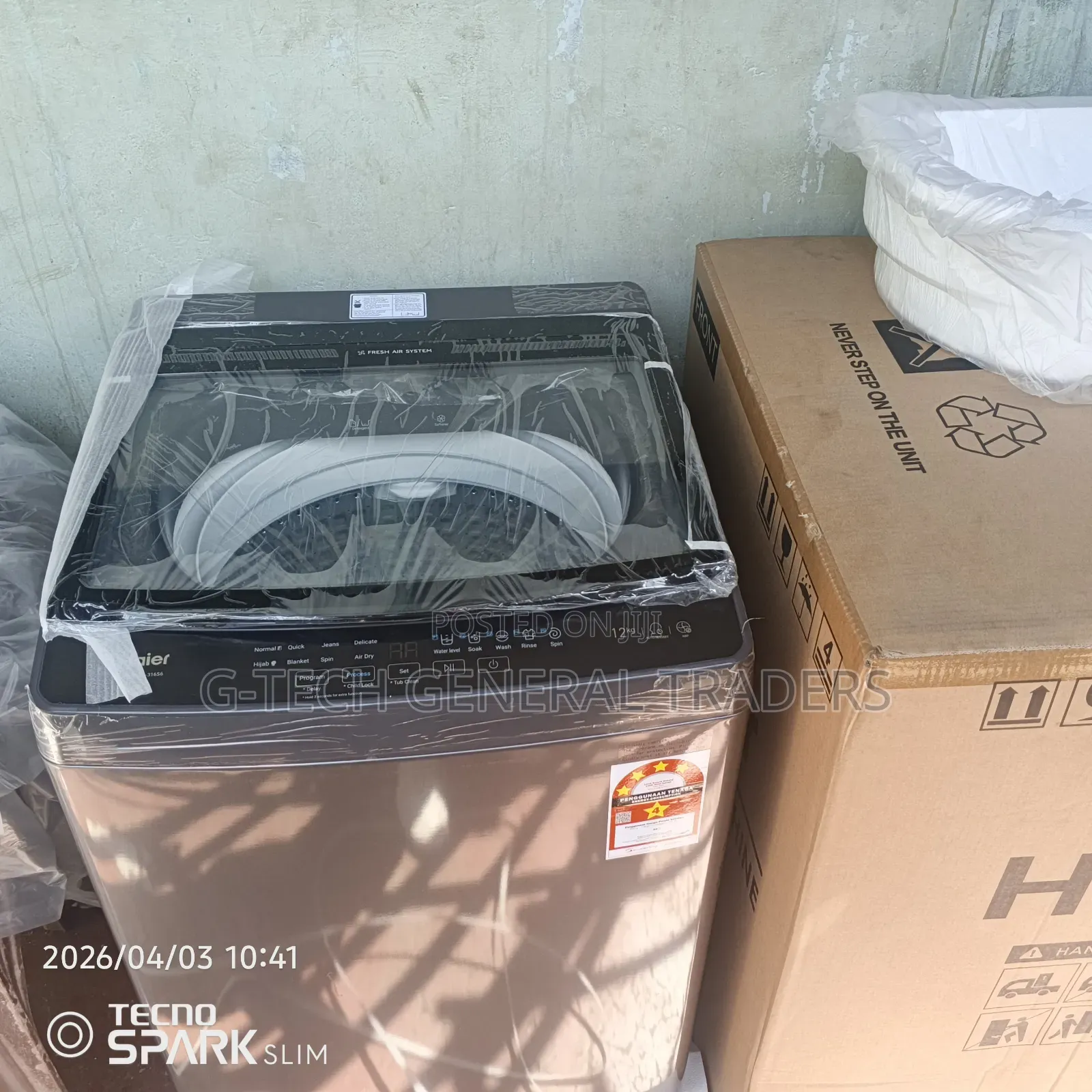 Haier Top Loader Fully Automatic 12kg Wash and Spin-Extra Spacious