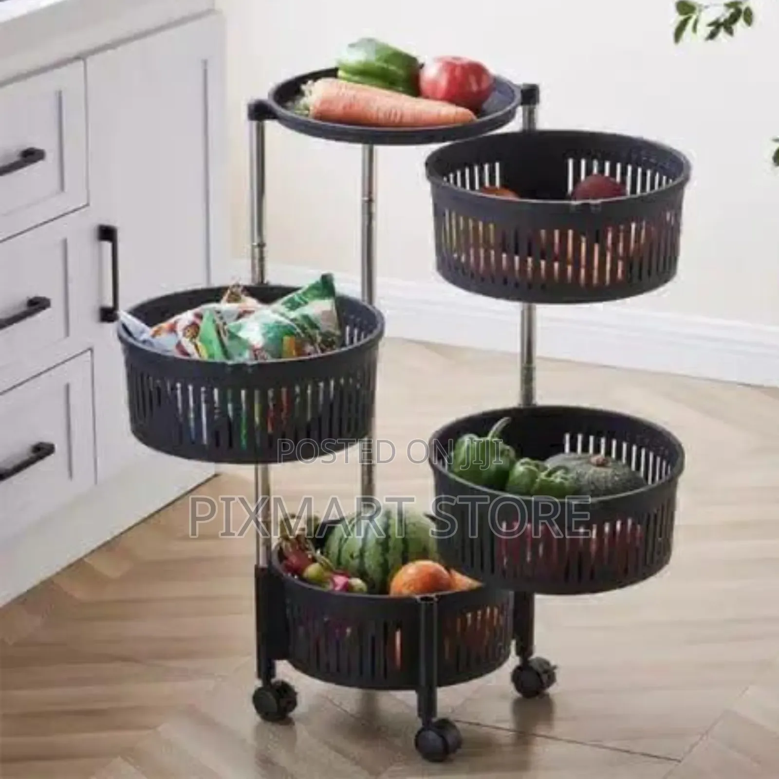 4 Layer Multi-Purpose Fruit Veg Organizer Rack