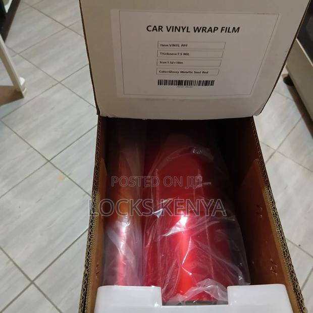 Metallic Soul Red Car Wrap - main view