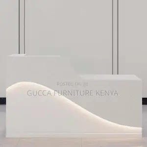 Professional Office White Reception Counter Desk