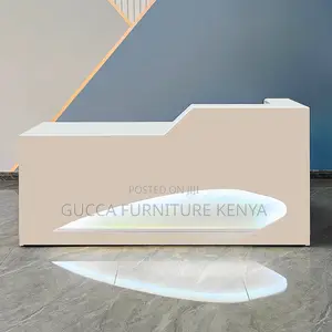 Professional Office White Reception Counter Desk