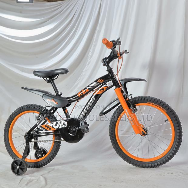 Sporty Orange Size 18 Kids Bicycle - main view