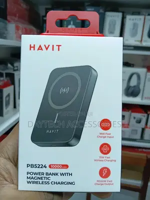 Havit Pb5224 10000mah Magnetic Power Bank - Black