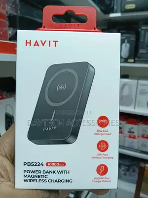 Havit Pb5224 10000mah Magnetic Power Bank - Black
