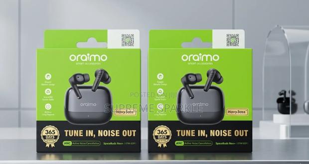 Oraimo Spacebuds (Model Otw-323p) Wireless Earbuds.
