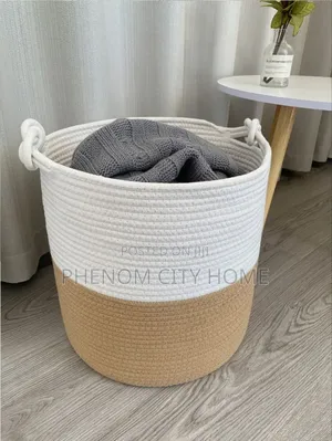 Handmade Jute Rope Storage Basket