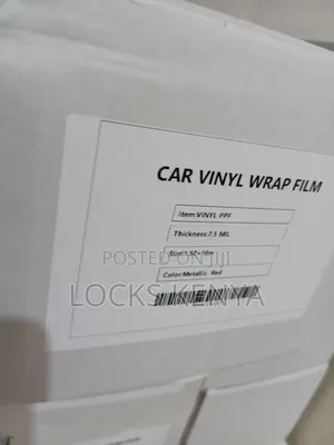 Metallic Red Car Film Wrap