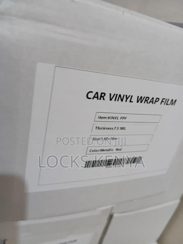 Metallic Red Car Film Wrap