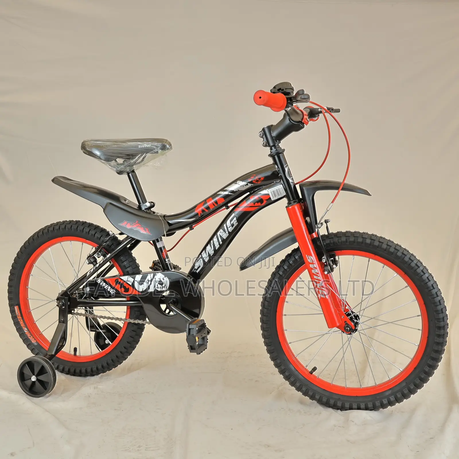 Unique Red Swing Kids Bike Size 18 - 5-7 Years Old