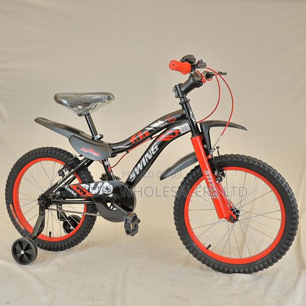 Unique Red Swing Kids Bike Size 18 - 5-7 Years Old