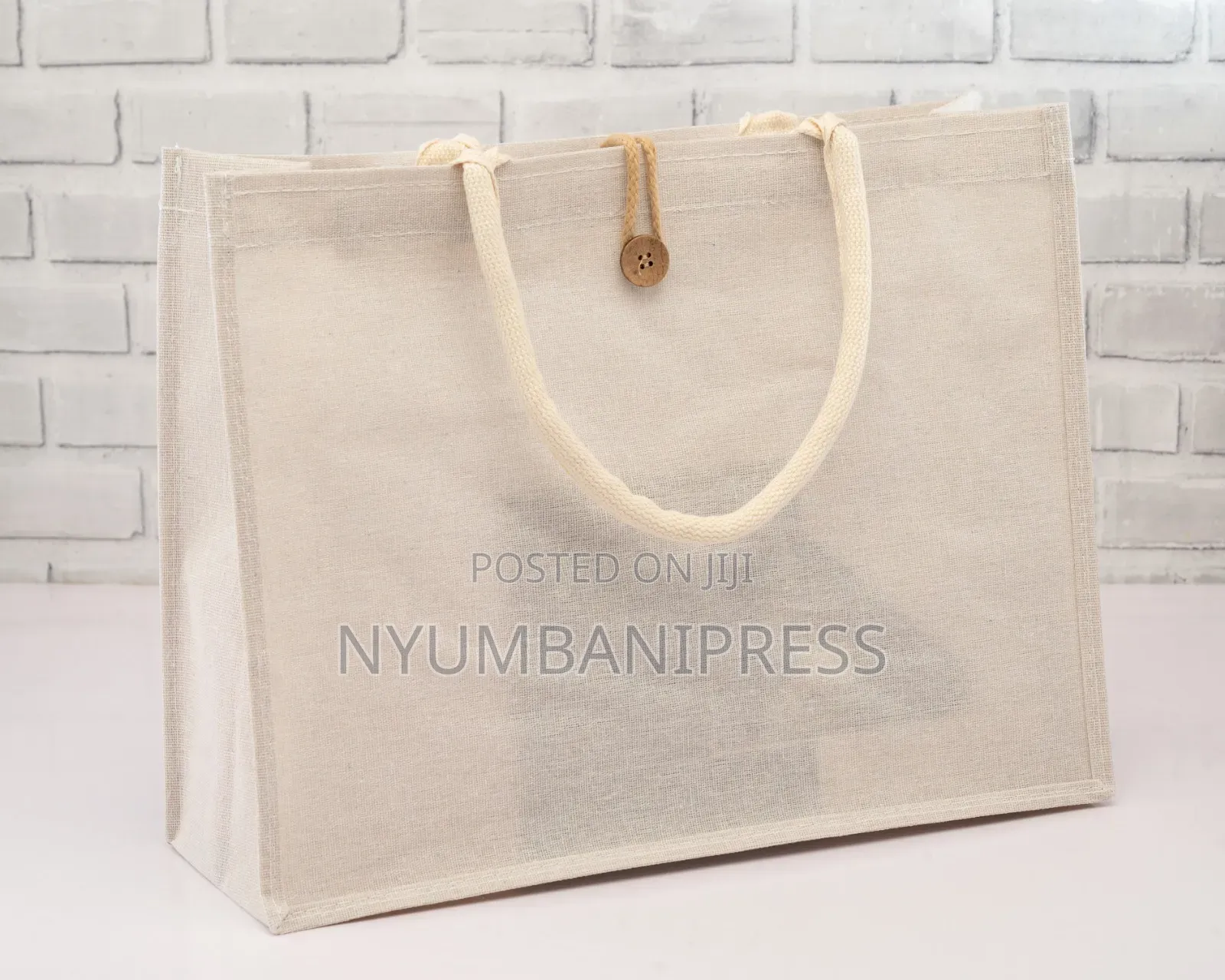 Jute Bag Side Button