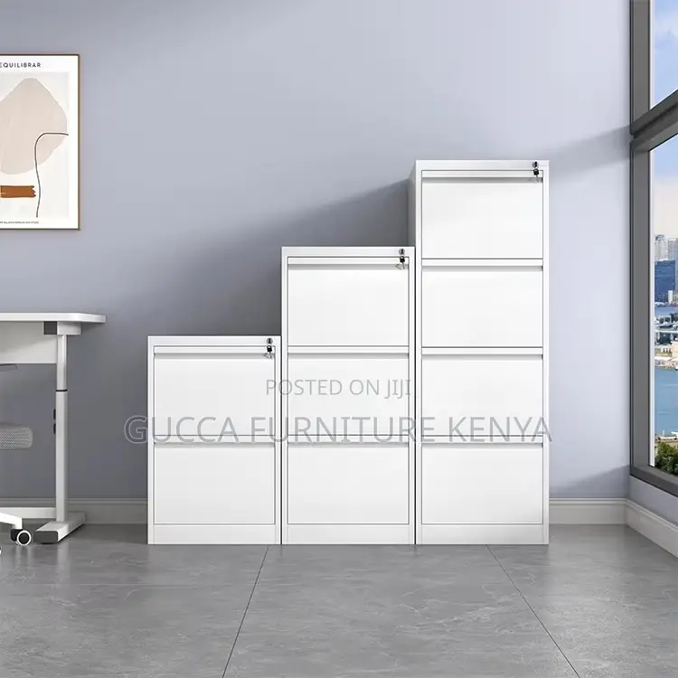 4-Drawers Space-Saving Metallic Locker Cabinet