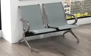 Office Bench : Stainless Steel Office 2-Seater Bench