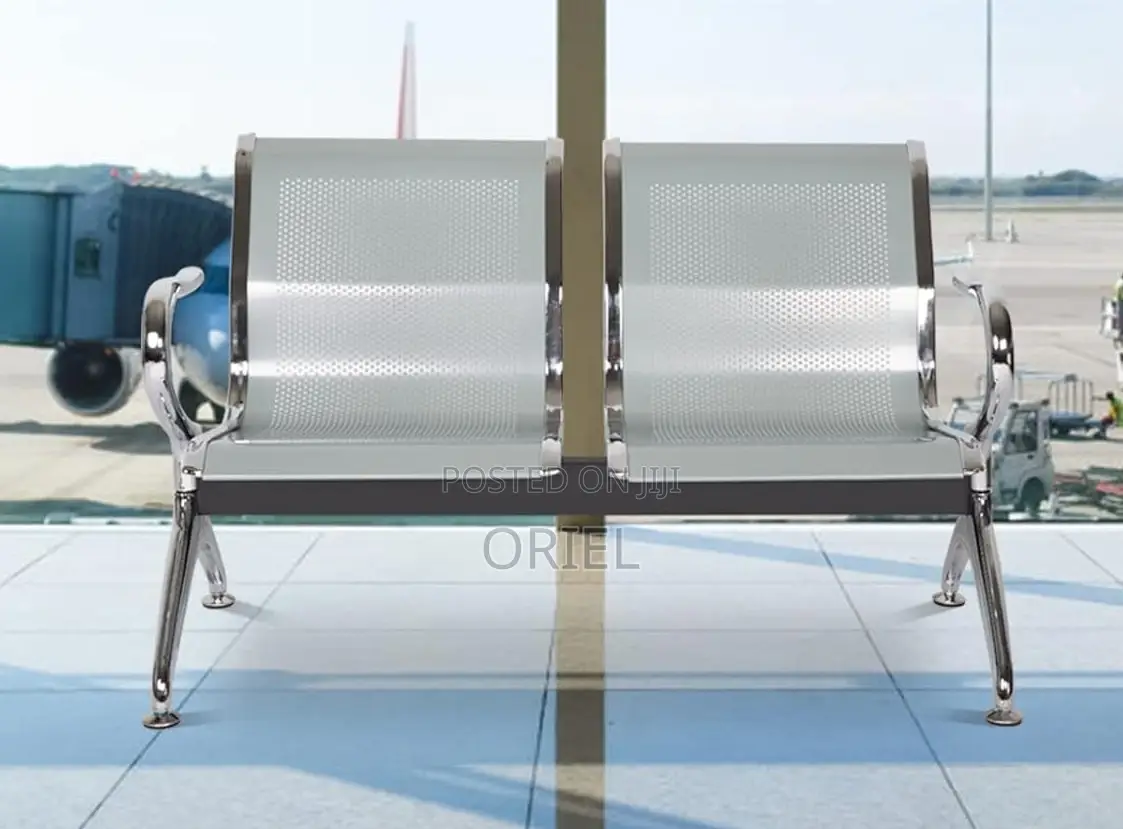 Office Bench : Stainless Steel Office 2-Seater Bench