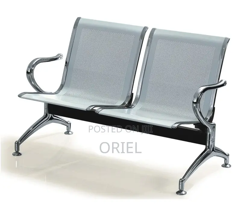 Office Bench : Stainless Steel Office 2-Seater Bench