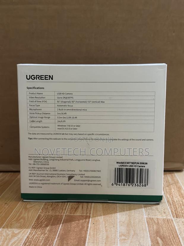 Ugreen Cm778 Usb Hd Streaming Webcam - thumbnail 2