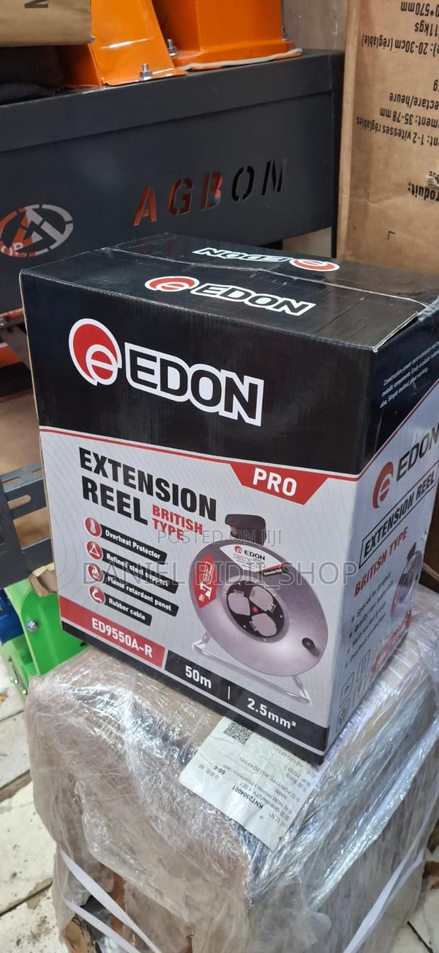 Edon Pro Extension Reel 50mtrs 2.5mm Rubber Cable